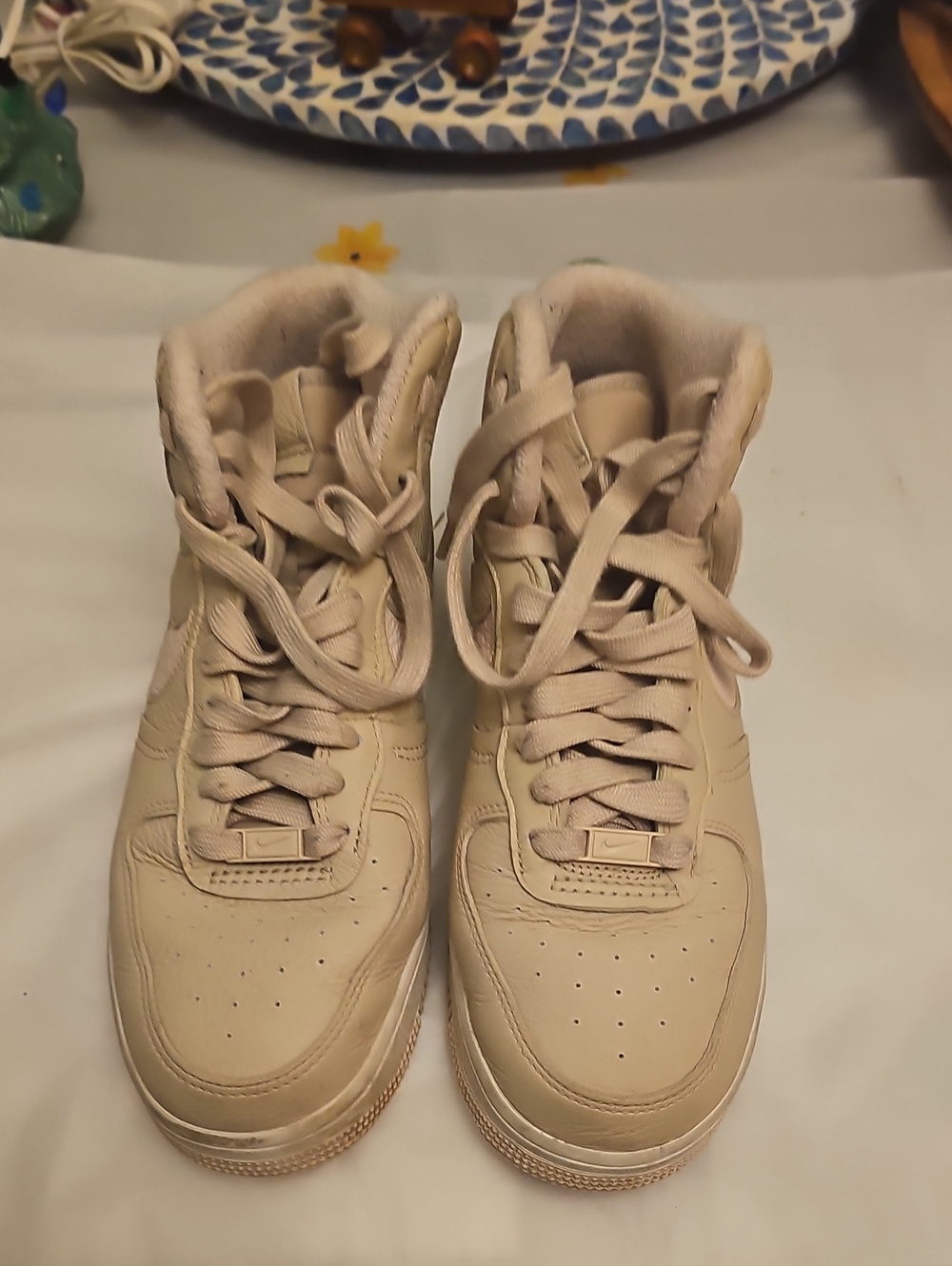 Nike Air Force 1 Hi Premium Oatmeal Sneakers Beige